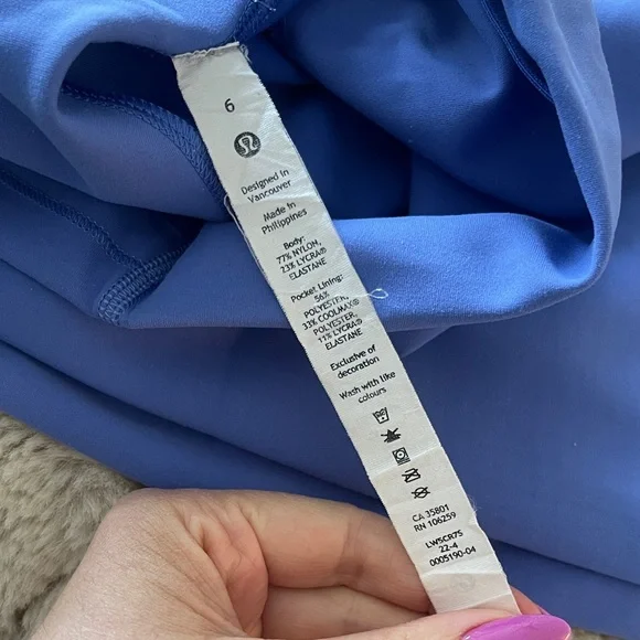 Lululemon Wunder Train 25” Size 6 Wild Indigo - Picture 4 of 4